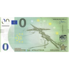 0 Euro biljet Afsluitdijk 0 Euro biljet Afsluitdijk